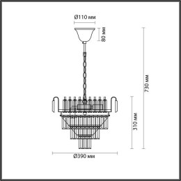 Люстра 5234/6 Lumion Золотой