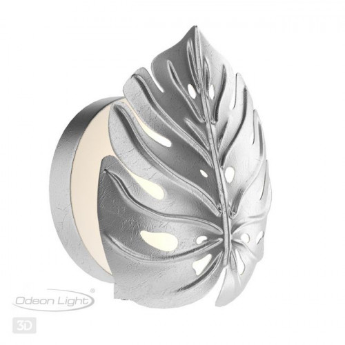 Светильник настенный 4865/1W Odeon Light Exclusive Серебристый/белый/стекло