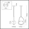 Светильник подвесной 4873/1 Odeon Light Exclusive Золотой/белый/стекло