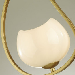 Светильник подвесной 4873/1 Odeon Light Exclusive Золотой/белый/стекло
