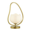 Лампа настольная 4873/1T Odeon Light Exclusive Золотой/белый/стекло