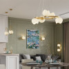 Лампа настольная 4873/1T Odeon Light Exclusive Золотой/белый/стекло