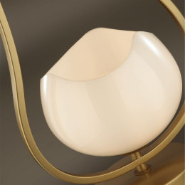 Лампа настольная 4873/1T Odeon Light Exclusive Золотой/белый/стекло