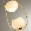 Торшер 4873/2F Odeon Light Exclusive Золотой/белый/стекло