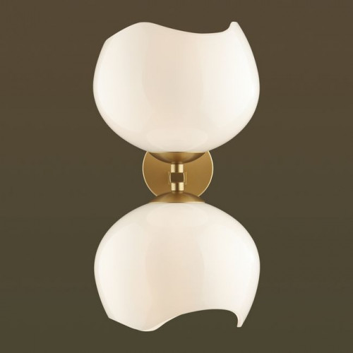 Светильник настенный 4873/2W Odeon Light Exclusive Золотой/белый/стекло