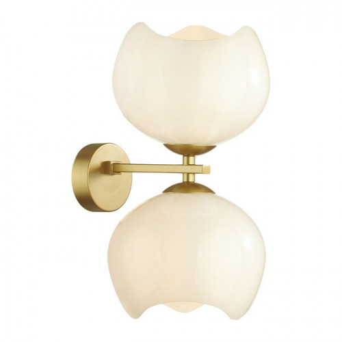 Светильник настенный 4873/2W Odeon Light Exclusive Золотой/белый/стекло