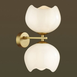 Светильник настенный 4873/2W Odeon Light Exclusive Золотой/белый/стекло