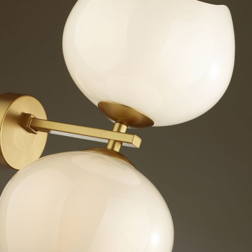 Светильник настенный 4873/2W Odeon Light Exclusive Золотой/белый/стекло