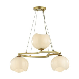 Люстра 4873/3 Odeon Light Exclusive Золотой/белый/стекло