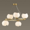 Люстра 4873/5 Odeon Light Exclusive Золотой/белый/стекло