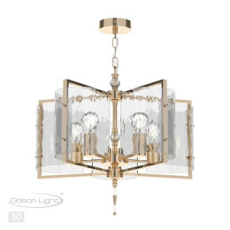 Люстра 4878/5 Odeon Light Exclusive Золотой/прозрачный/стекло