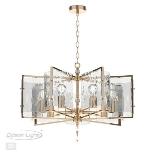 Люстра 4878/7 Odeon Light Exclusive Золотой/прозрачный/стекло