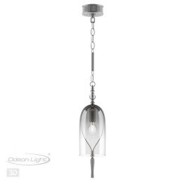 Светильник подвесной 4882/1 Odeon Light Exclusive Серебристый/дымчатый/стекло