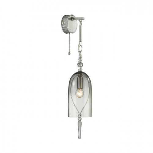 Светильник настенный 4882/1W Odeon Light Exclusive Серебристый/дымчатый/стекло