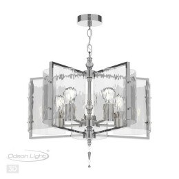 Люстра 4888/5 Odeon Light Exclusive Хром/прозрачный/стекло