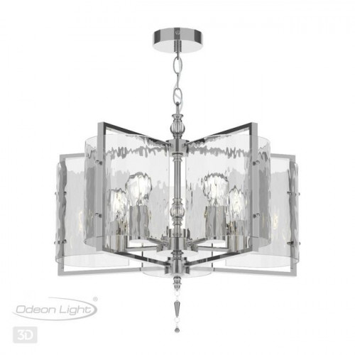 Люстра 4888/5 Odeon Light Exclusive Хром/прозрачный/стекло