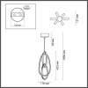 Светильник подвесной 4891/25L Odeon Light Exclusive Хром/акрил