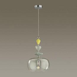 Светильник подвесной 4893/1A Odeon Light Exclusive Золото/раноцветн./керамика/стекло
