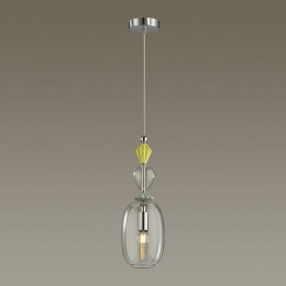 Светильник подвесной 4893/1B Odeon Light Exclusive Золото/раноцветн./керамика/стекло