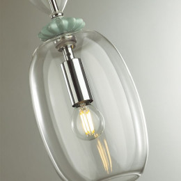 Светильник подвесной 4893/1B Odeon Light Exclusive Золото/раноцветн./керамика/стекло