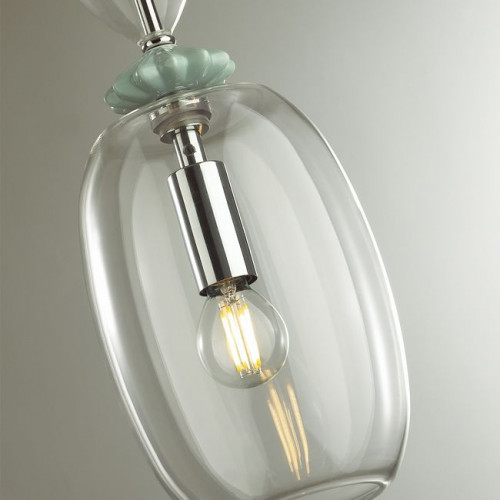 Светильник подвесной 4893/1B Odeon Light Exclusive Золото/раноцветн./керамика/стекло