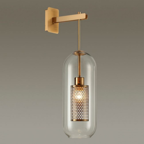 Светильник настенный 4940/1W Odeon Light Античн.бронза/металл/прозрачный/стекло