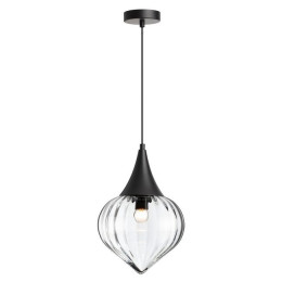 Светильник подвесной 4951/1 Odeon Light Черный/прозрачный/стекло