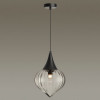 Светильник подвесной 4951/1 Odeon Light Черный/прозрачный/стекло