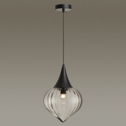 Светильник подвесной 4951/1 Odeon Light Черный/прозрачный/стекло