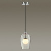 Светильник подвесной 4952/1 Odeon Light Хром/ белый/прозрачный/стекло