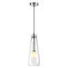 Светильник подвесной 4954/1 Odeon Light Хром/ белый/прозрачный/стекло