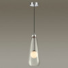 Светильник подвесной 4954/1 Odeon Light Хром/ белый/прозрачный/стекло