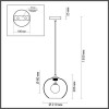 Светильник подвесной 4955/1 Odeon Light Хром/ белый/прозрачный/стекло