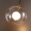 Светильник подвесной 4955/1 Odeon Light Хром/ белый/прозрачный/стекло