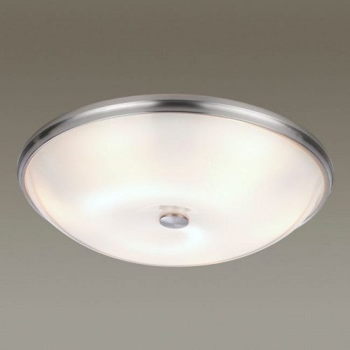 Светильник настенно-потолочный 4957/6 Odeon Light Мат.никель/металл/белый/стекло