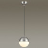 Светильник подвесной 4959/1 Odeon Light Мат.никель/металл/белый/стекло