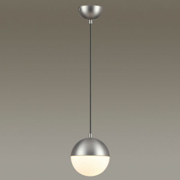 Светильник подвесной 4959/1 Odeon Light Мат.никель/металл/белый/стекло