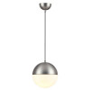 Светильник подвесной 4959/1A Odeon Light Мат.никель/металл/белый/стекло