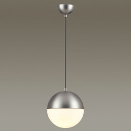 Светильник подвесной 4959/1A Odeon Light Мат.никель/металл/белый/стекло
