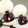 Люстра 4978/12 Odeon Light Черный/белый/бордовый/стекло