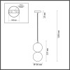 Светильник подвесной 4980/1A Odeon Light Хром/дымчатый/стекло