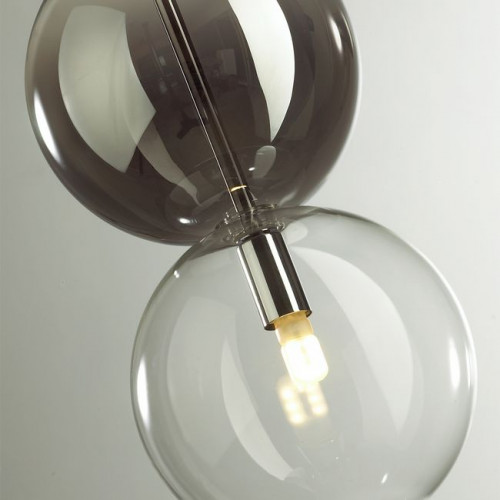 Светильник подвесной 4980/1A Odeon Light Хром/дымчатый/стекло