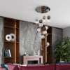 Светильник подвесной 4980/1B Odeon Light Хром/коричневый/стекло