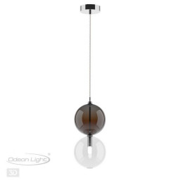 Светильник подвесной 4980/1B Odeon Light Хром/коричневый/стекло