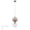 Светильник подвесной 4980/1C Odeon Light Хром/бордовый/стекло