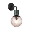 Светильник настенный 5026/1W Odeon Light Черный матовый/темно-зеленый/прозрачный/металл/мрамор/стекло