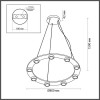 Светильник подвесной 6631/75L Odeon Light Черный