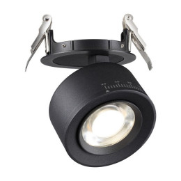 358944 SPOT NT22 266 черный Светильник встраиваемый светодиодный IP20 LED 4000К 18W 220V EDDY