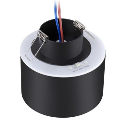 358962 SPOT NT22 272 черный Светильник встраиваемый с переключ. цв. температуры IP20 LED 3000К\4000К\6000К 12W вниз + 3W вверх 110-265V GIRO