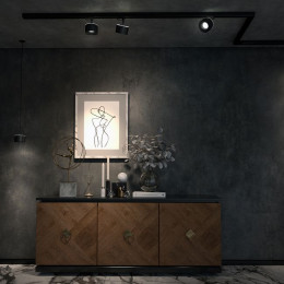 358965 SPOT NT22 272 черный Светильник встраиваемый с переключ. цв. температуры, провод 2м IP20 LED 3000К\4000К\6000К 12W вниз + 3W вверх 110-265V GIR